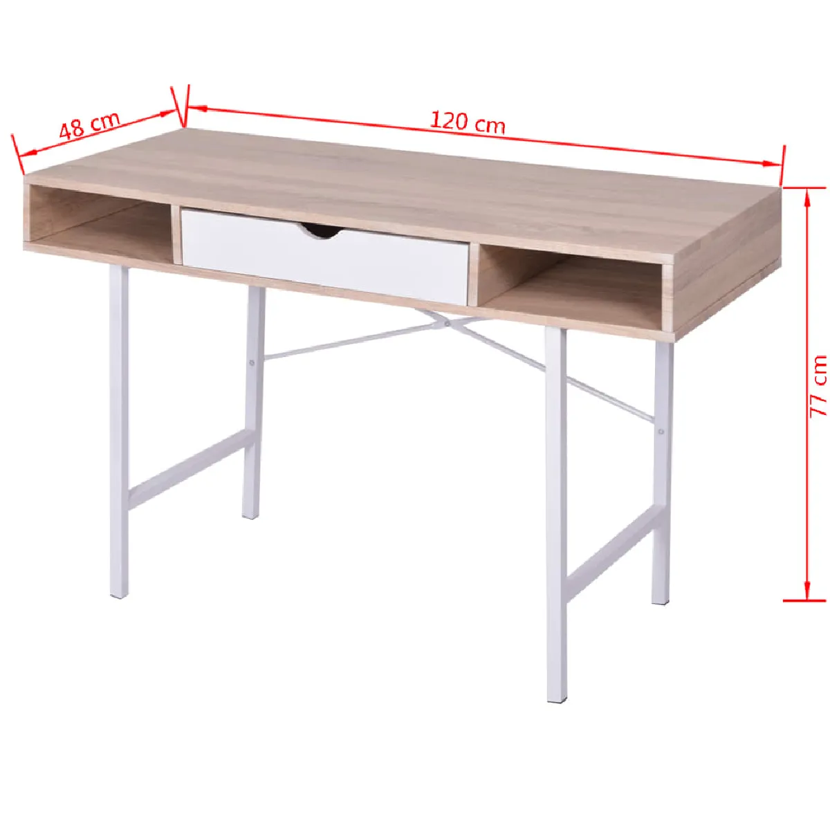 vidaXL Bureau avec Tiroir et Compartiment