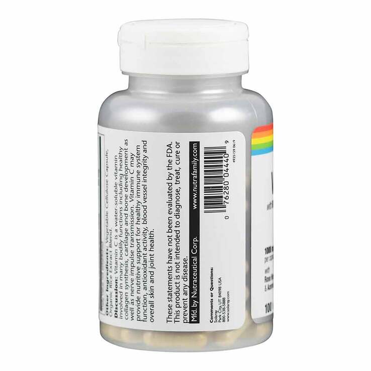 Vitamin C 1000 mg + Hagebutte + Acerola & Bioflavon.Kapseln , 100 St