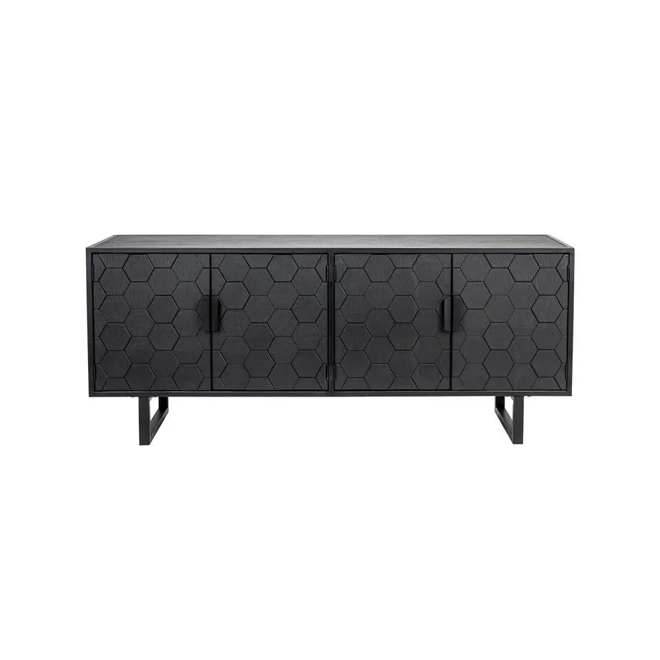 Housecraft Linc Dressoir/ Kast Laag Hout Zwart