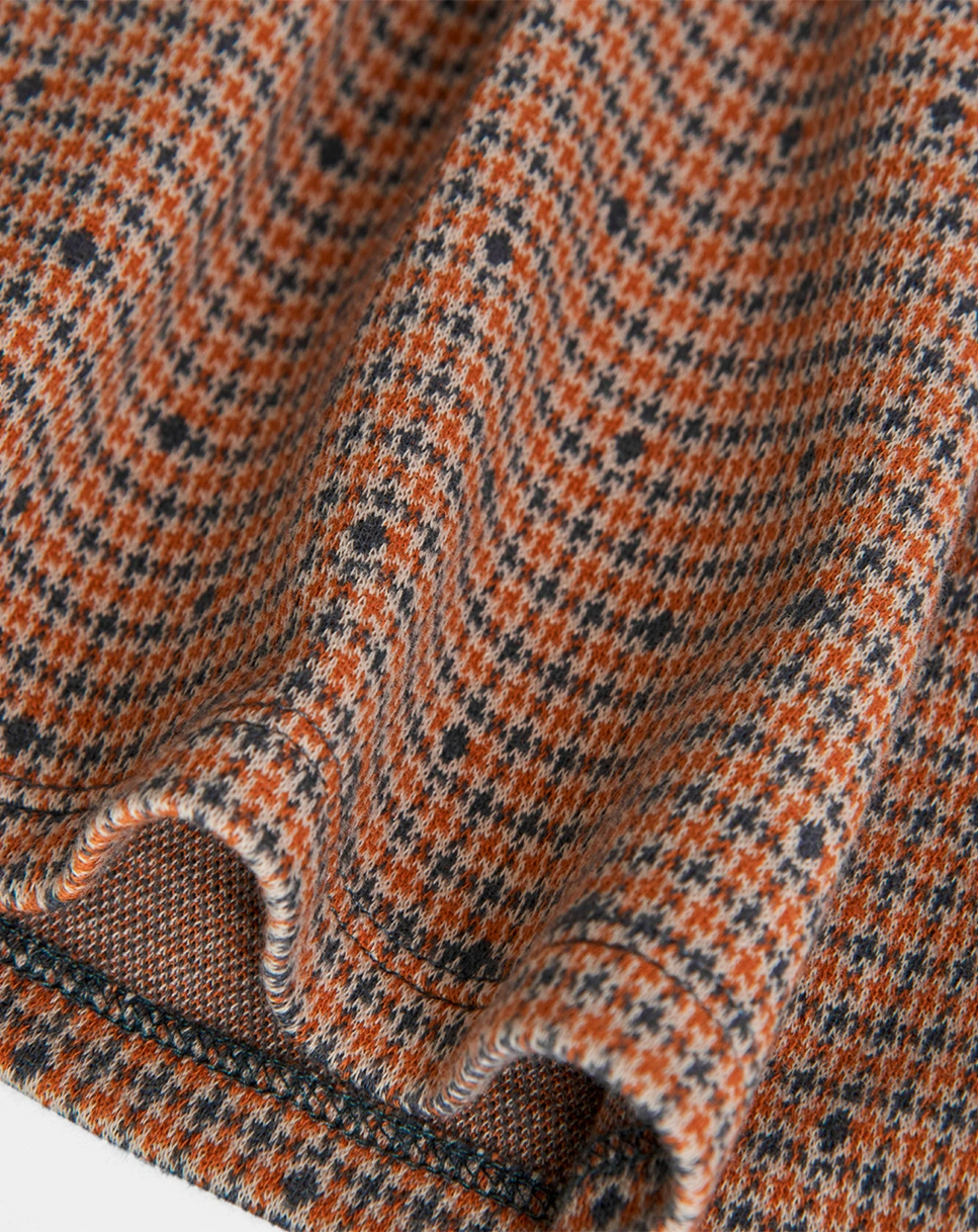 Langarmkleid CHECK in rot