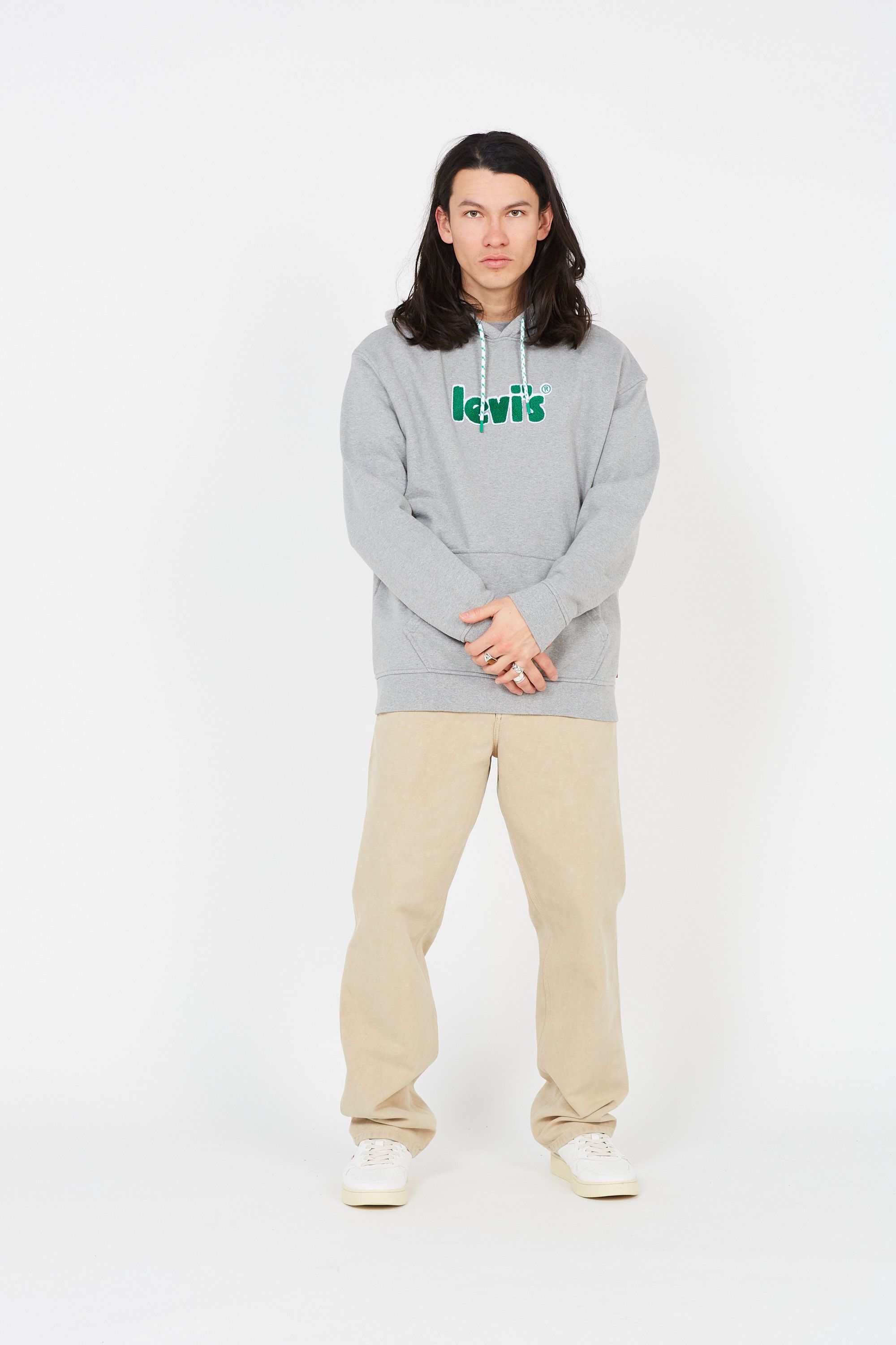 LEVI'S Sweat RELAXED GRAPHIC PO Gris