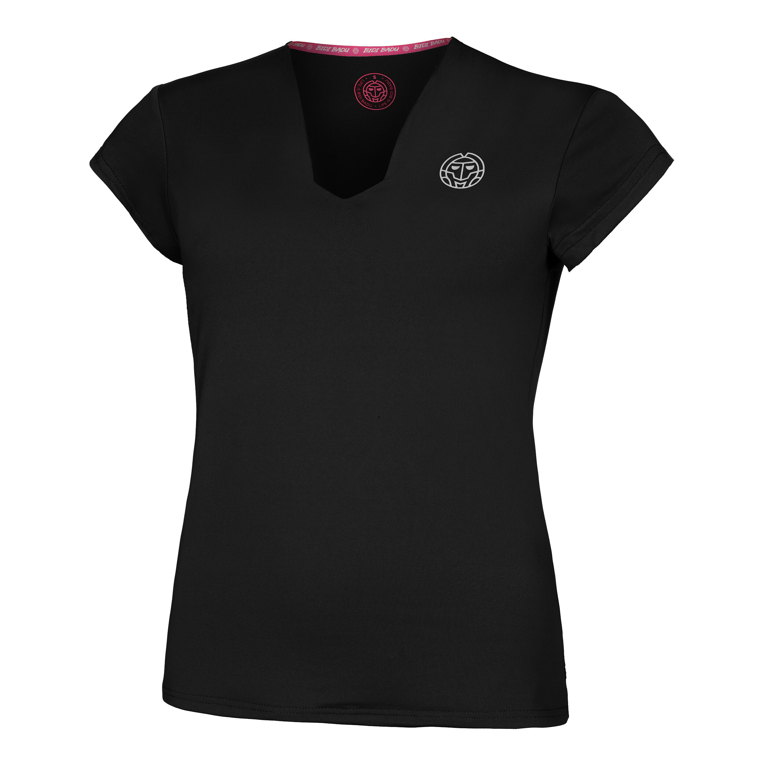 BIDI BADU Crew V-Neck T-shirt Femmes - Noir