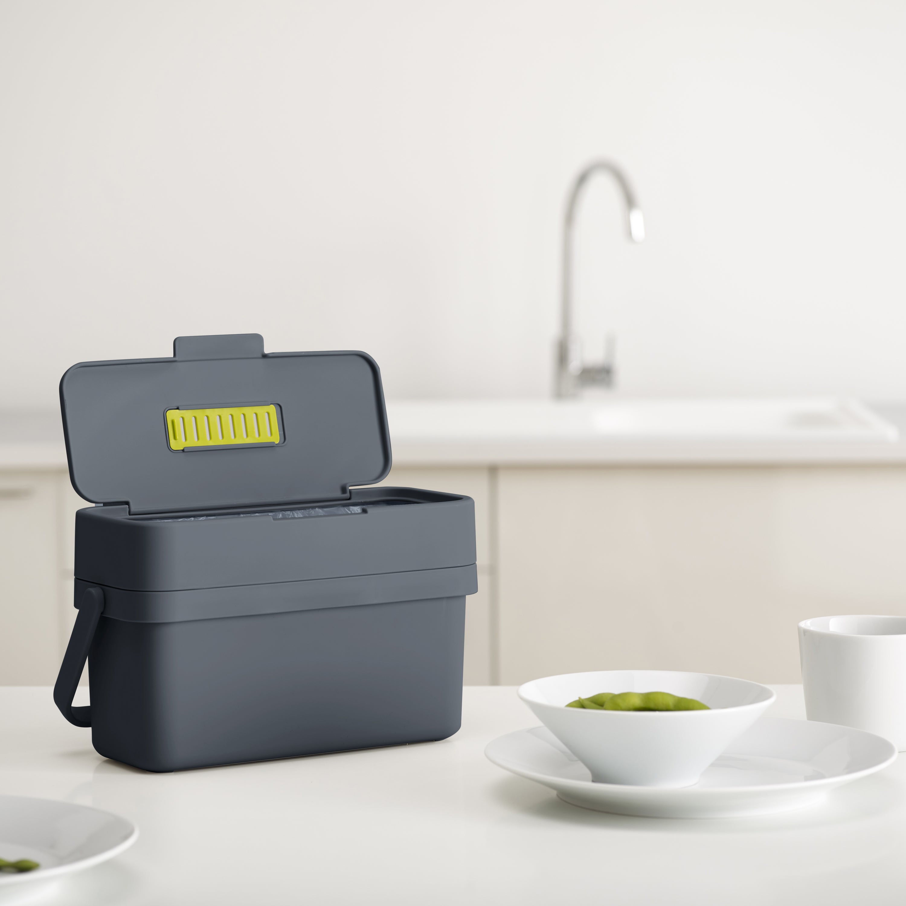 Joseph Joseph Compo GFT Afvalemmer 4 Liter - Donkergrijs