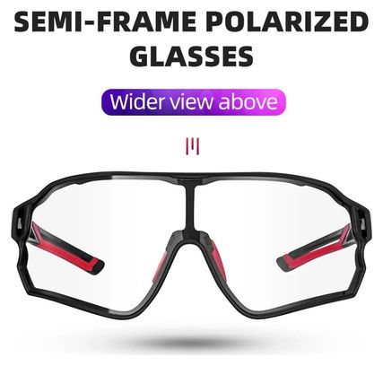 Lunettes de soleil photochromiques polarisées - noir