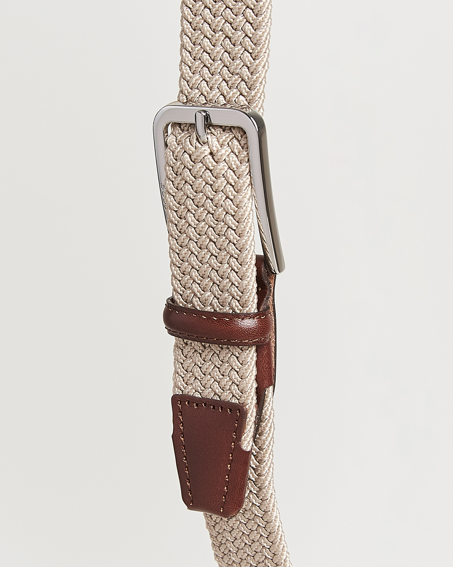 BOSS BLACK Clorio Elastic Woven Belt Light Beige