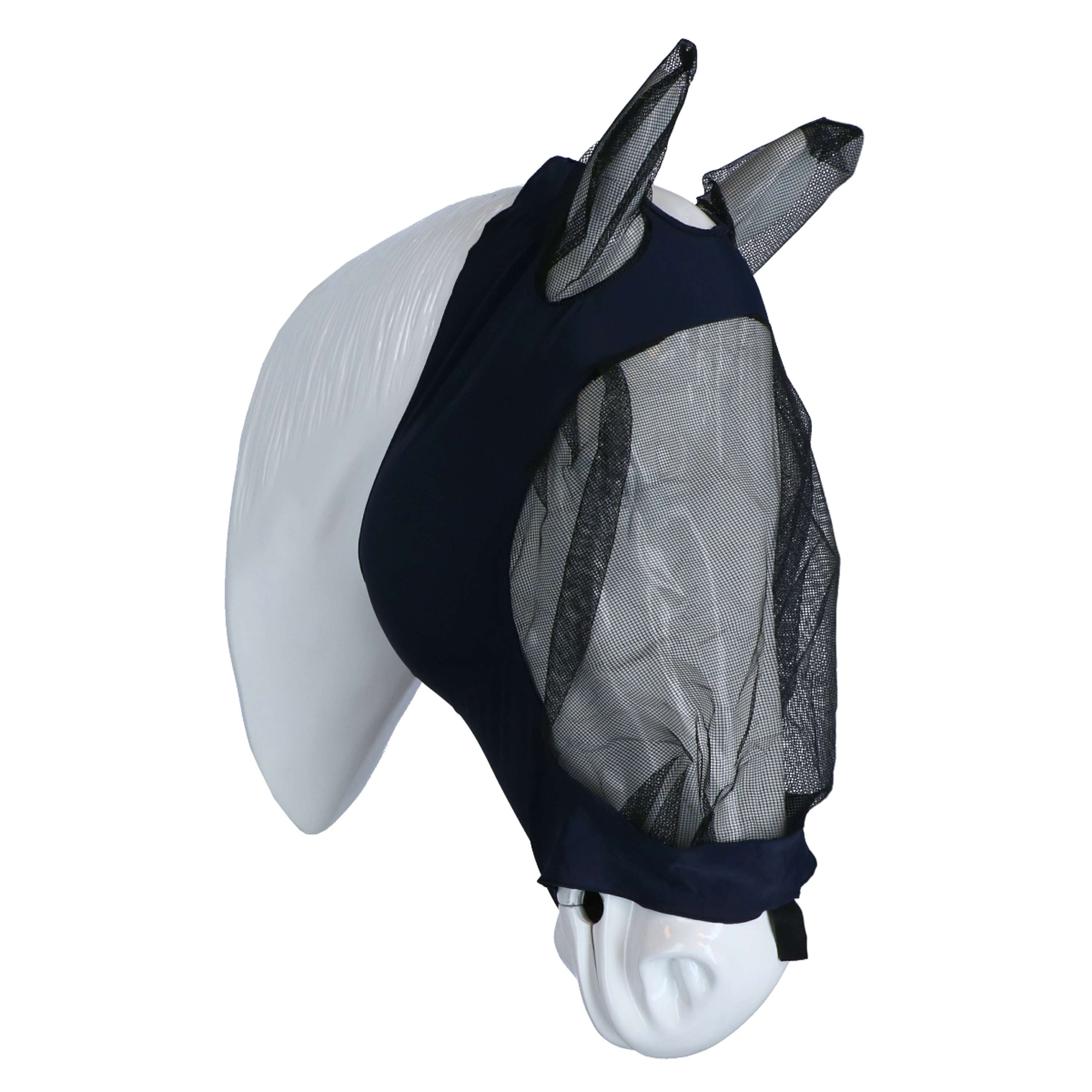 WeatherBeeta Vliegenmasker Deluxe Stretch met Oren Navy/Zwart
