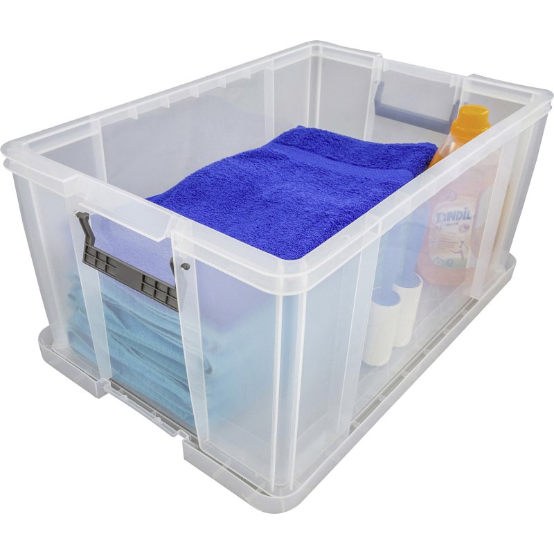 Boîte de rangement plastique 70 L WHITEFURZE - incolore