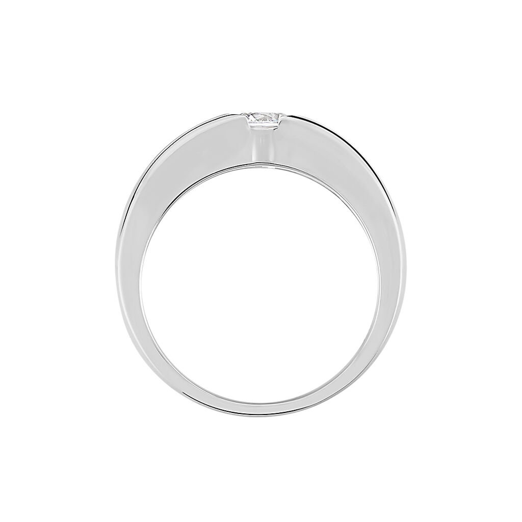 Bague Solitaire Gwendal Argent Oxyde De Zirconium
