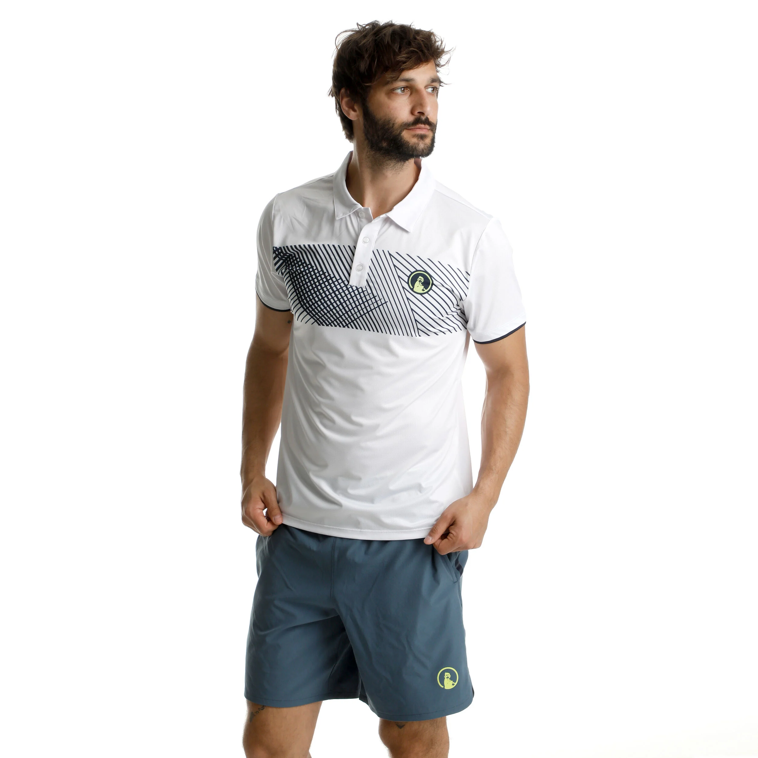 Quiet Please Perspectives Tournament Polo Hommes - Blanc