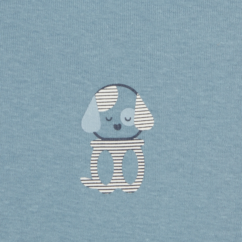 Body col us animaux (lot de 3) bleu naissance