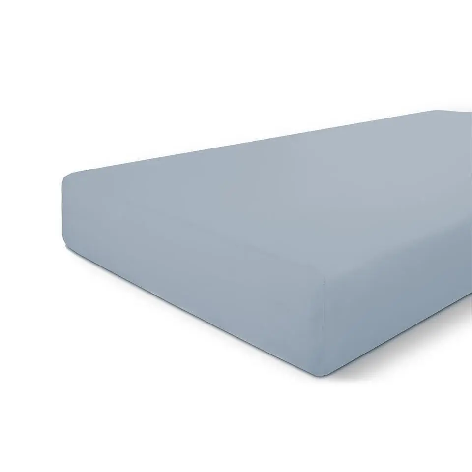 Byrklund - Hoeslaken Katoen - 180x220 cm - Blauw
