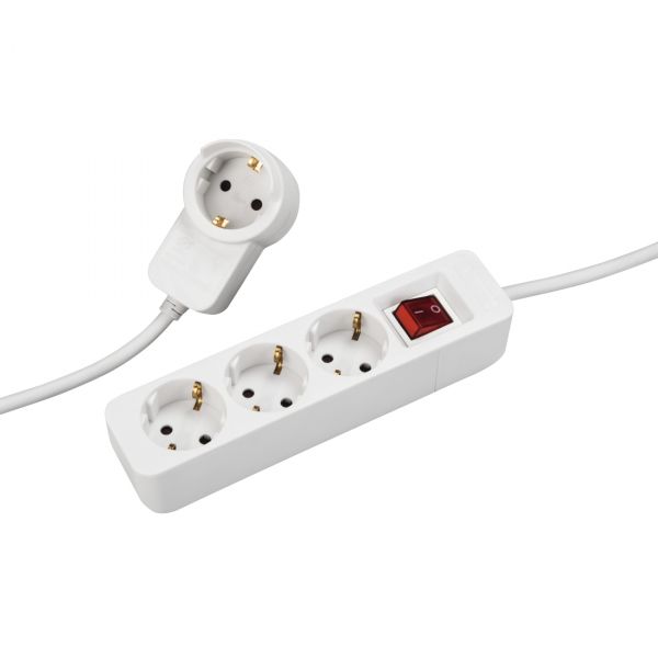 Hama Extensão Elétrica 3 Tomadas 1.4m (133800) Branco