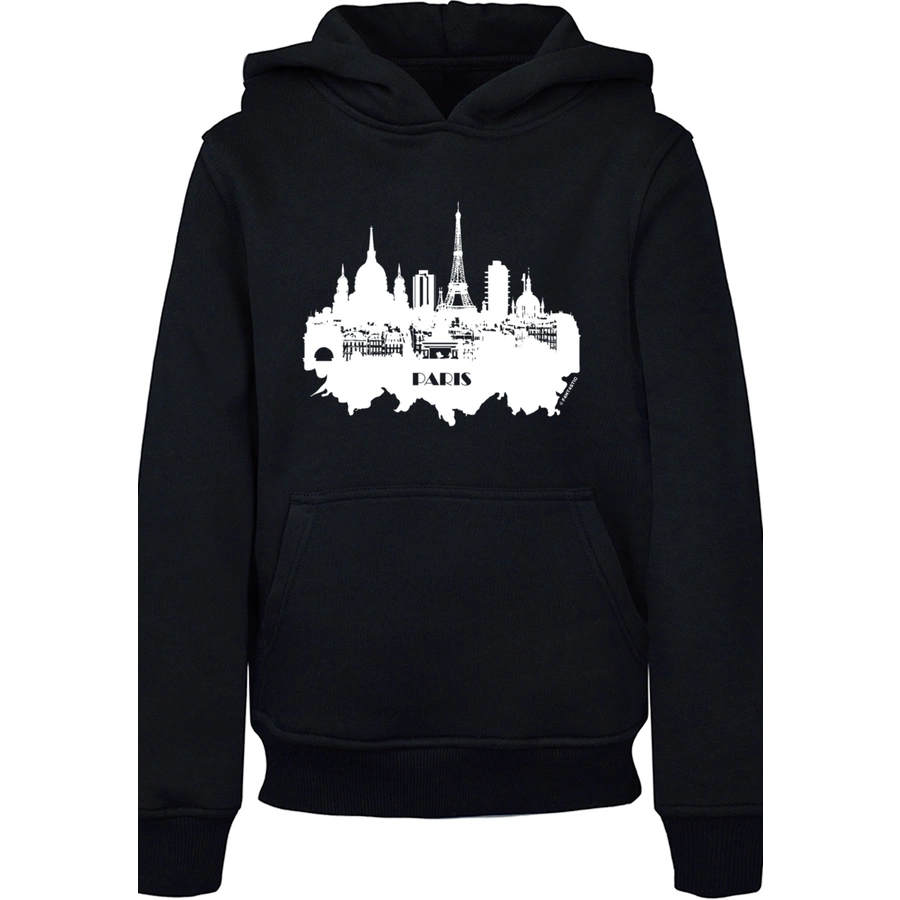 F4NT4STIC Hoodie PARIS SKYLINE HOODIE UNISEX schwarz