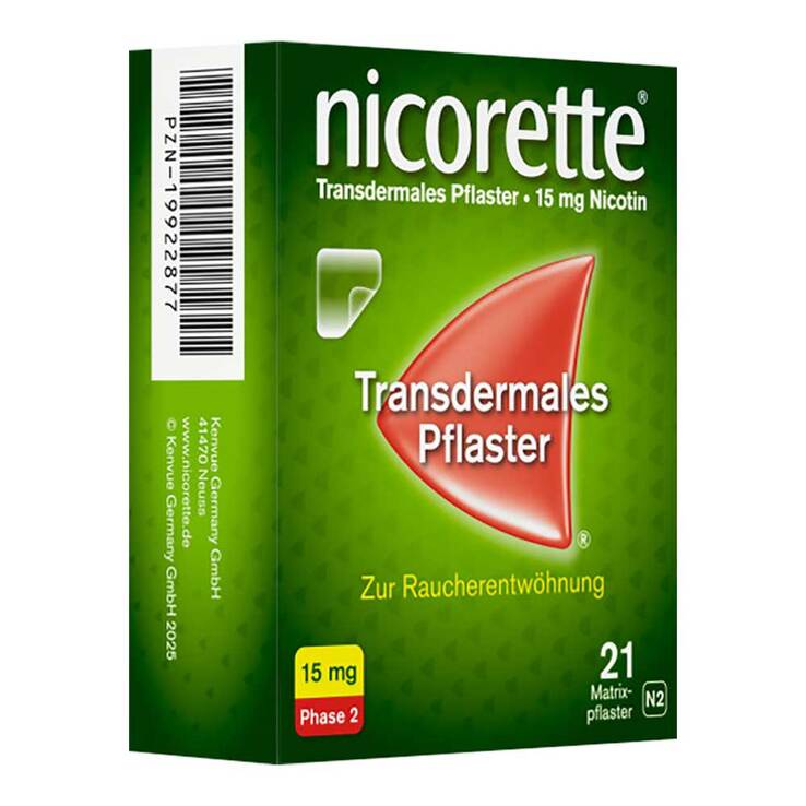 nicorette TX Pflaster 15 mg, 21 St