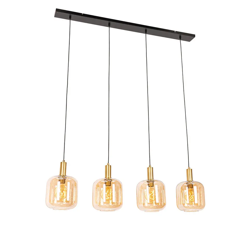 Qazqa hanglampen zuzanna oranje e27