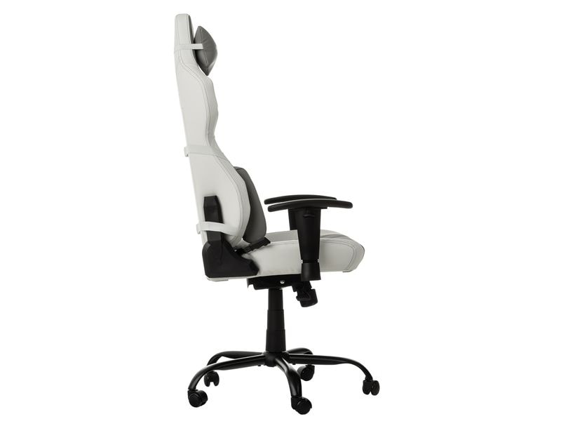 onit Gaming-Stuhl Weiss/Grau Ergonomischer Stuhl für lange Gaming-Sessions und Arbeitstage