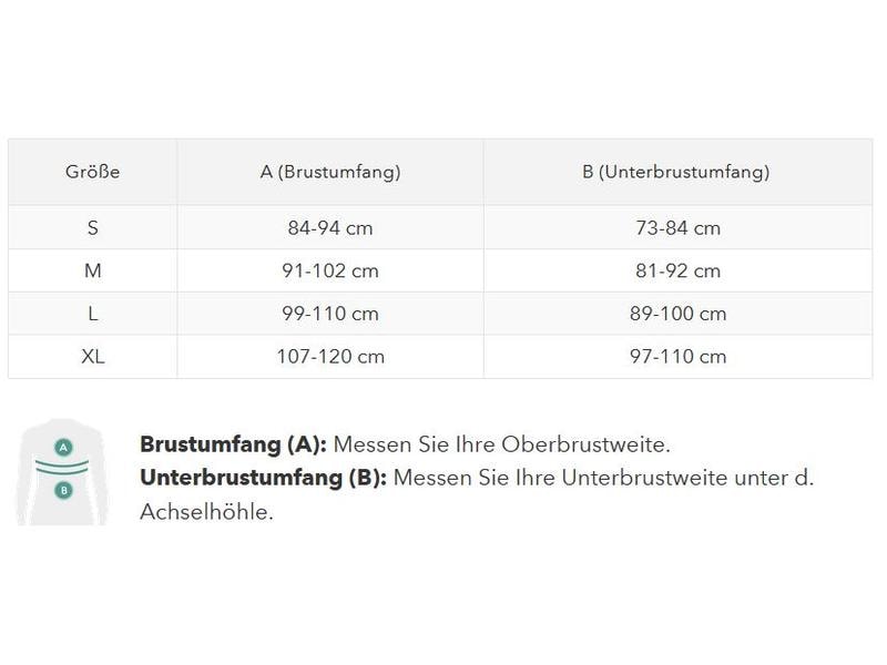 Anodyne Posture BH Damen grau L Sport Büstenhalter für eine gute Körperhaltung