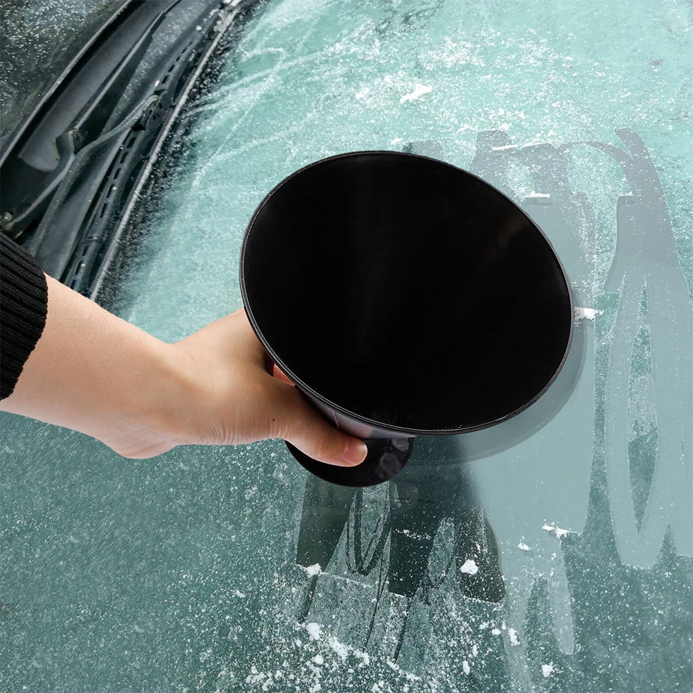 Magischer Eisschaber Scheiben Eiskratzer Schneeräumer in Trichterform - Schwarz