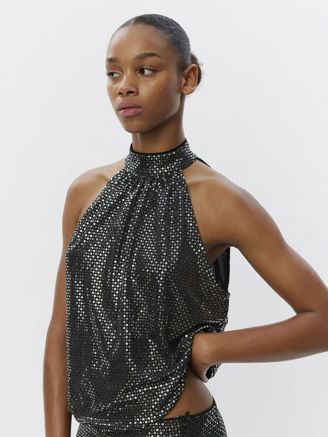 Sofie Schnoor Top Black w silver