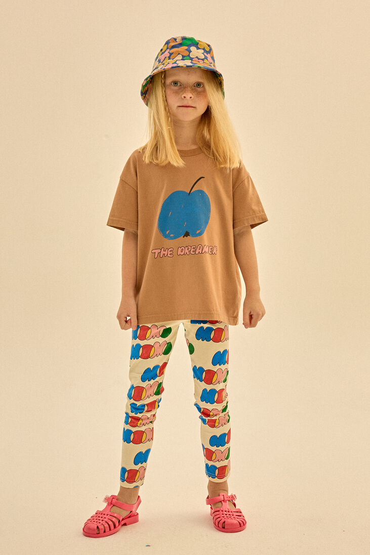 Jelly Mallow bruine jelly mallow t-shirt blue apple t-shirt