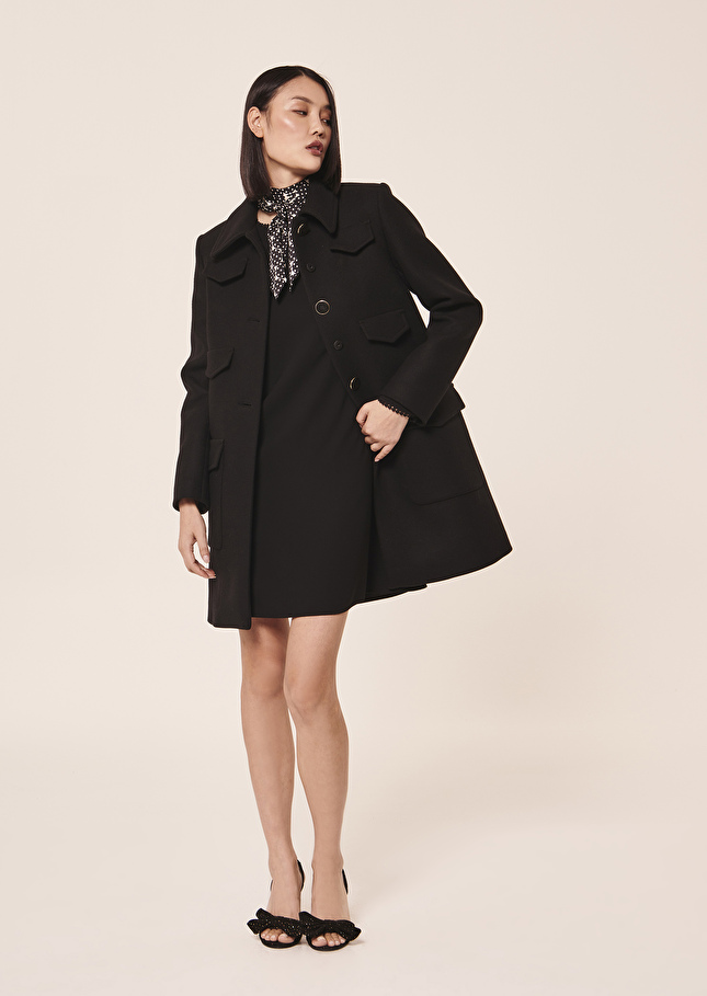 Manteau Marinnoir en drap caban