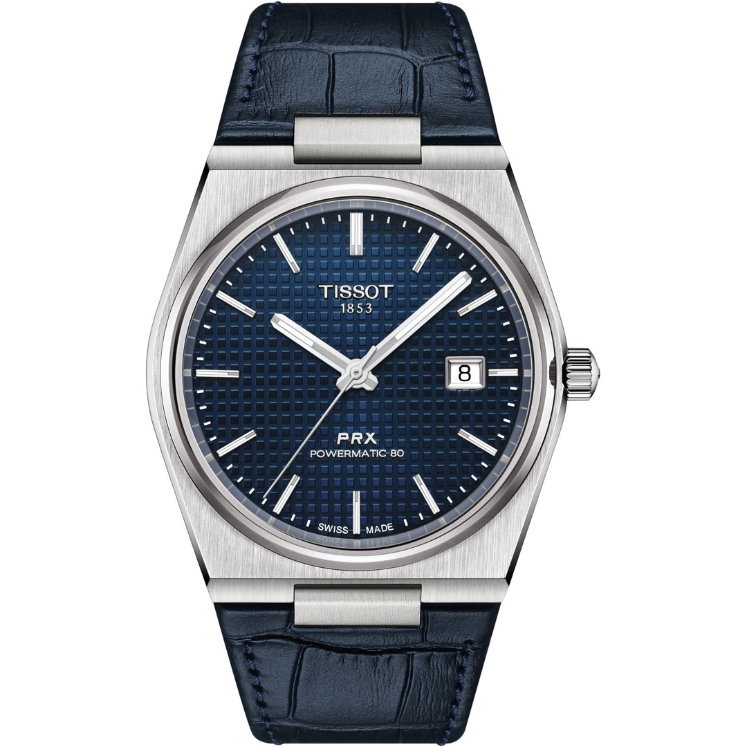 Tissot PRX 40 205 Powermatic 80 Leder blau