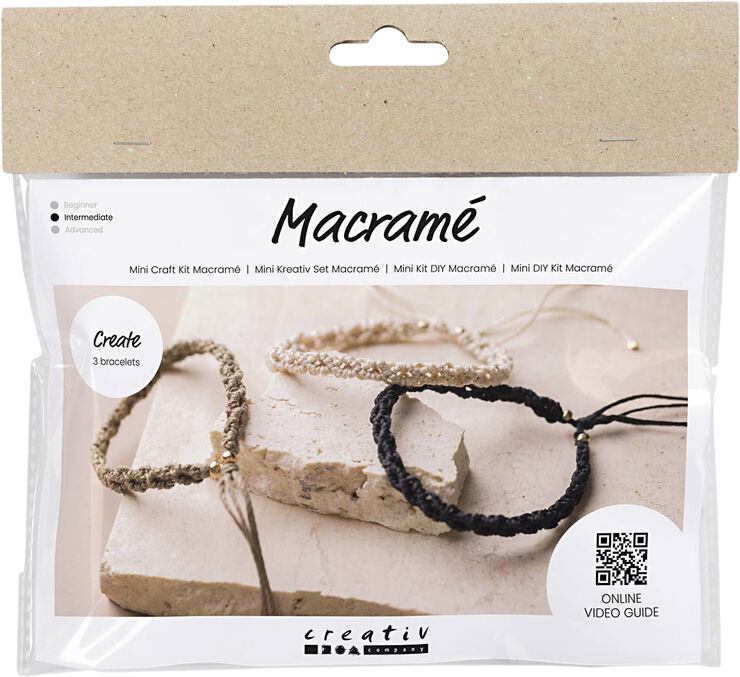 Creativ Company Mini DIY Kit Macramé, Armbånd