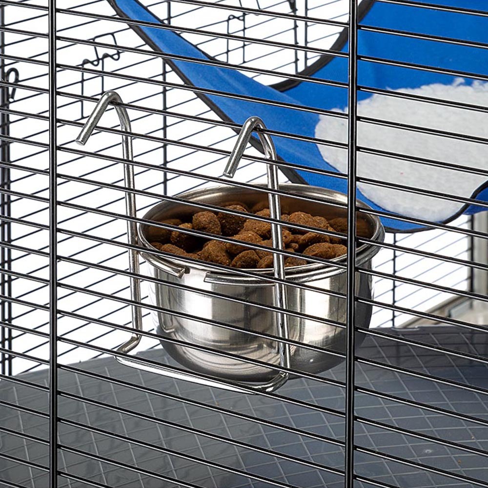 Ferplast cage confortable pour fûrets et rats furat, strucutre à plusieurs niveaux avec accessoires inclus, angles renforcés,