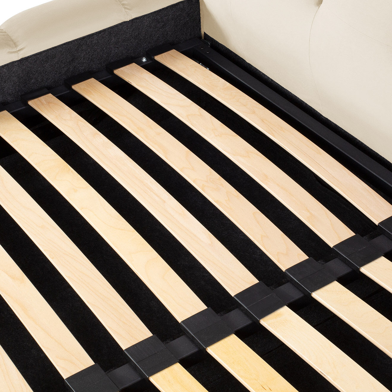 Cosmopolitan Design Lit avec coffre de rangement Bali Velours beige clair - 200x200 cm