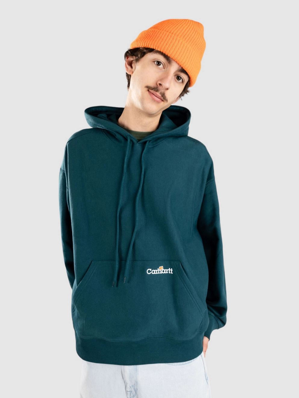 Carhartt WIP Label Script Hoodie malachite