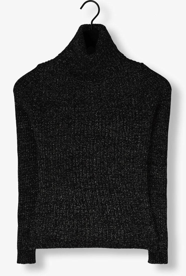 ACCESS antraciet access coltrui lurex knitted turtleneck top