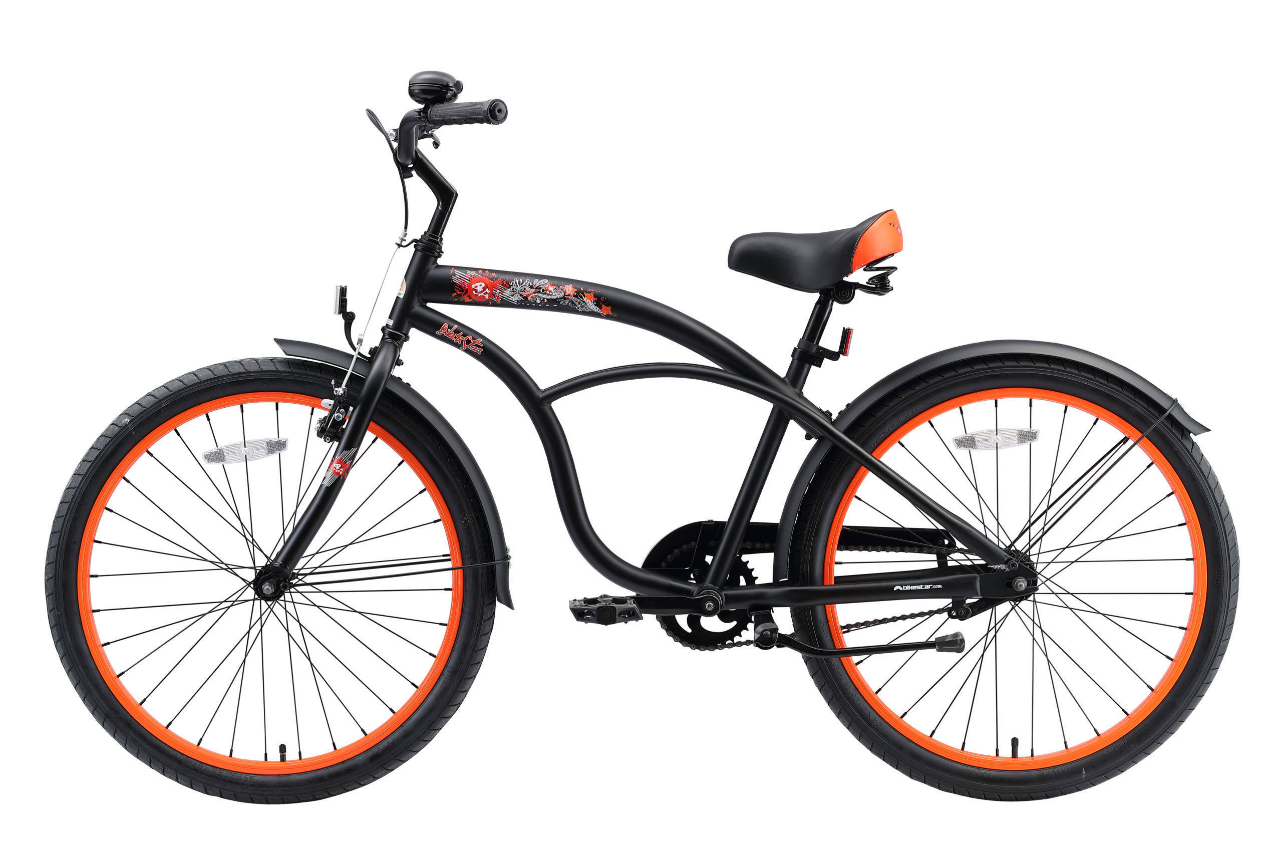 BikeStar Cruiser kinderfiets 24 inch zwart