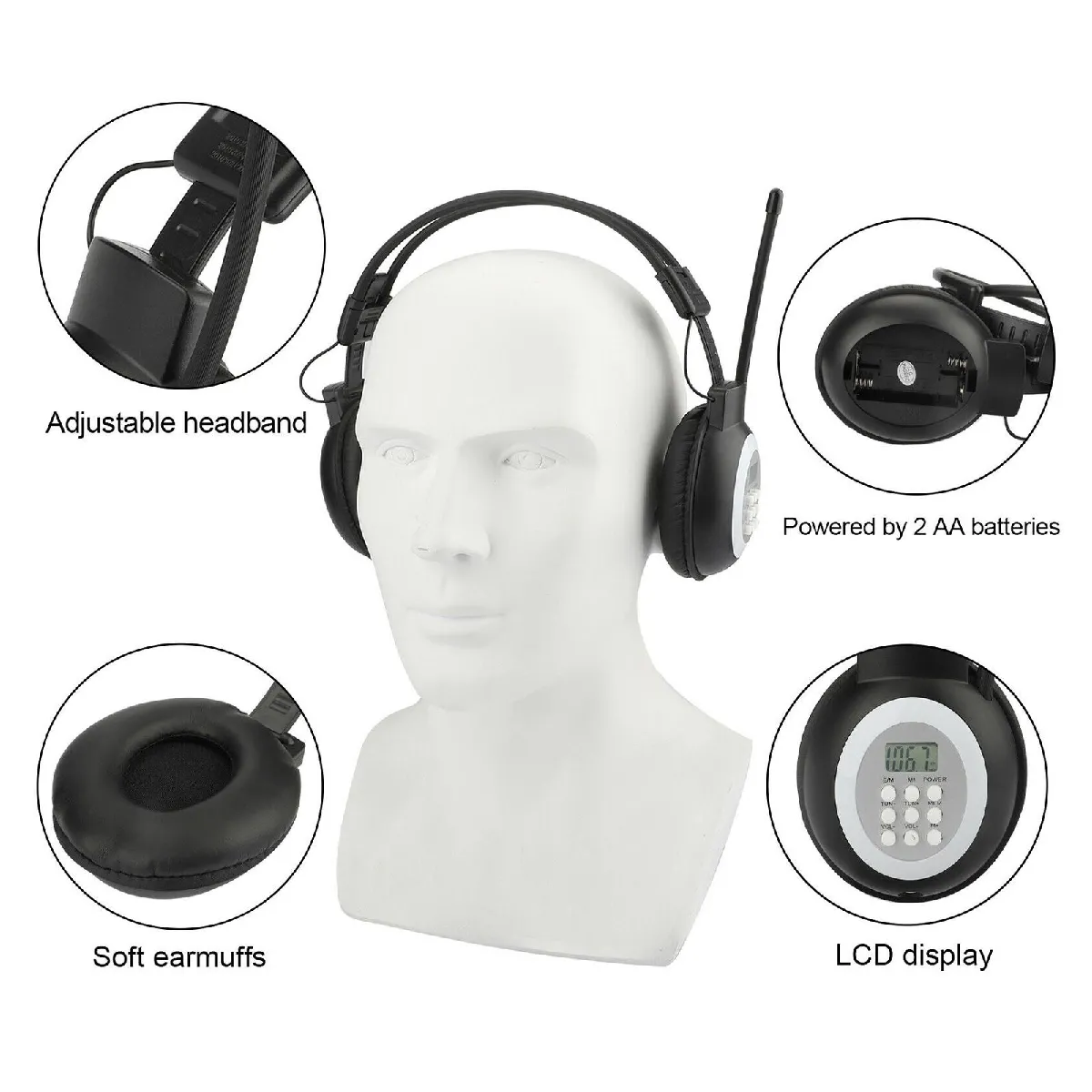 Casque FM Radio Portable