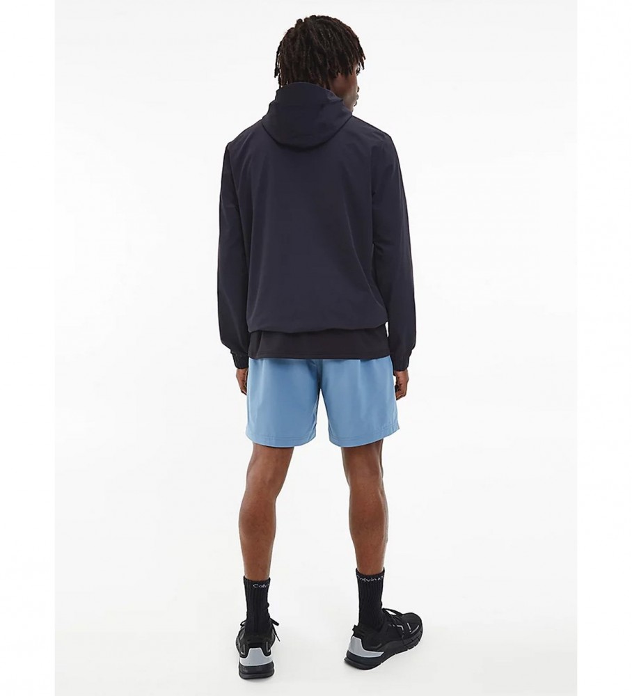 Anoraque Calvin Klein em nylon reciclado azul-marinho