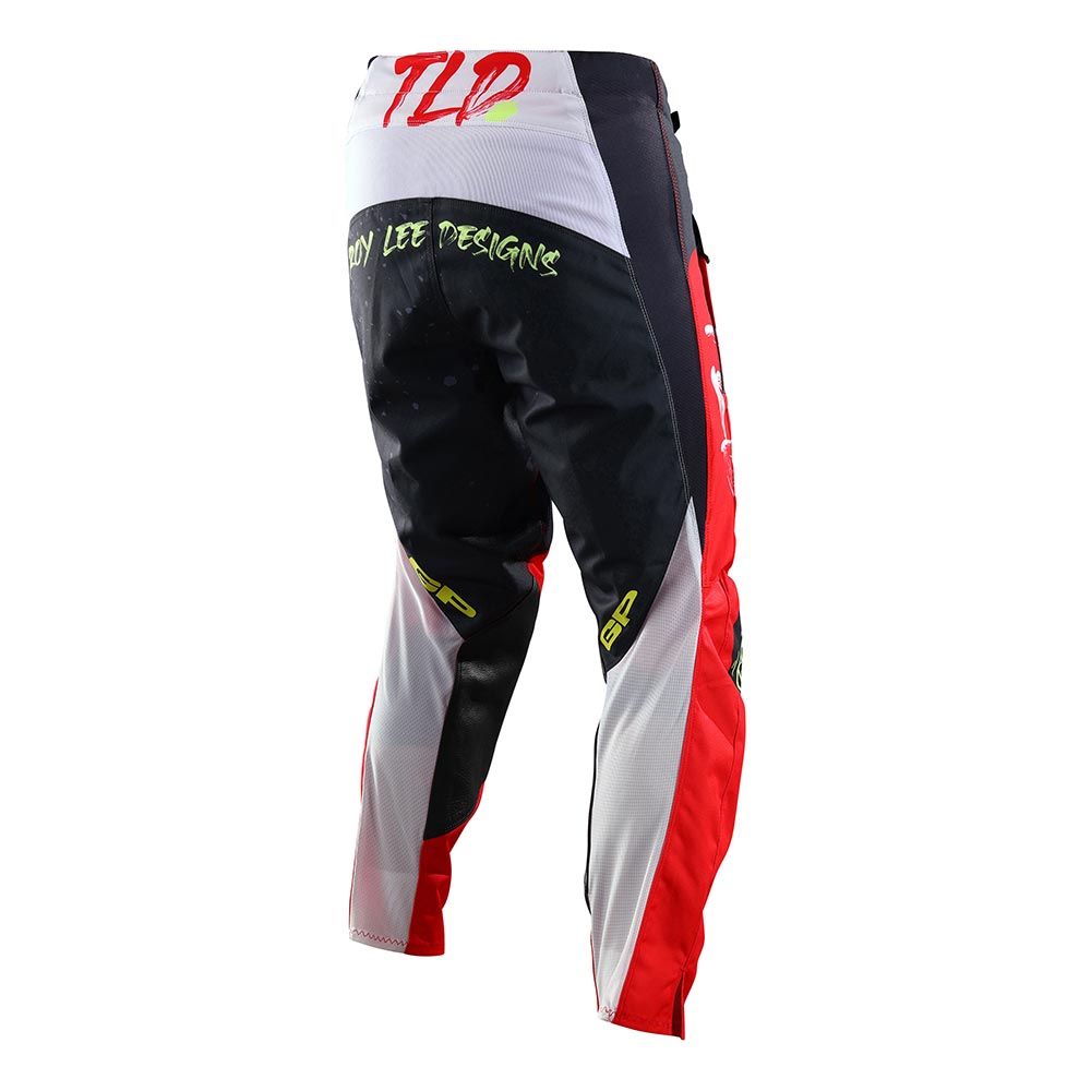 Troy Lee Designs - Pantalon GP Pro Partical Noir / Rouge fluo / Blanc
