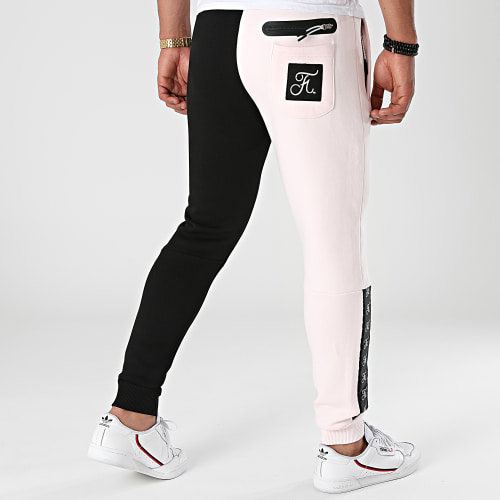 Pantalon Jogging Half Colors Limited Edition Noir Rose Pale