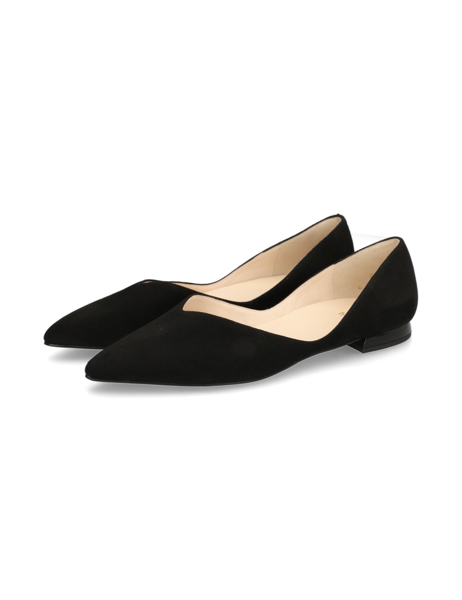 Veloursleder Ballerina