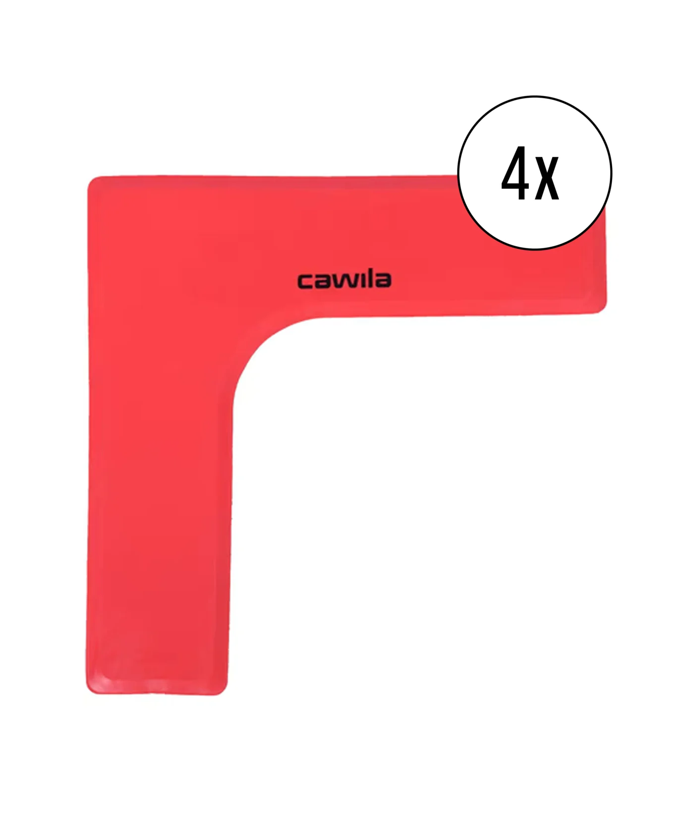 Cawila Marker-System Ecke 27 x 27 x 7,5cm 4er Set Rot