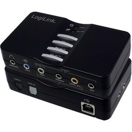 Sound Box USB 7.1, 8 canaux, noir