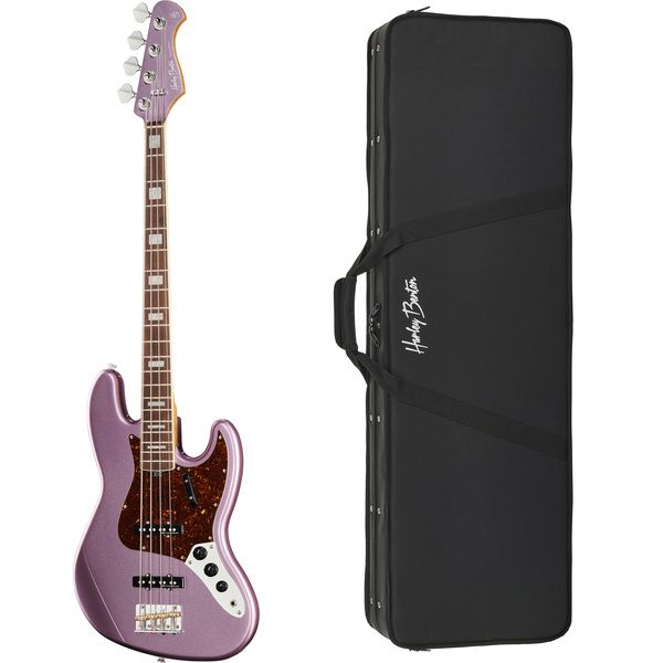 Harley Benton MV-4JB Burgundy Mist Bundle
