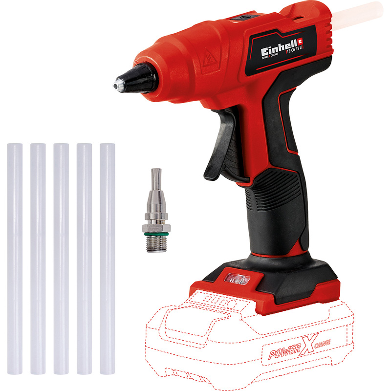 Einhell TE-CG accu lijmpistool (body) 18V Li-ion
