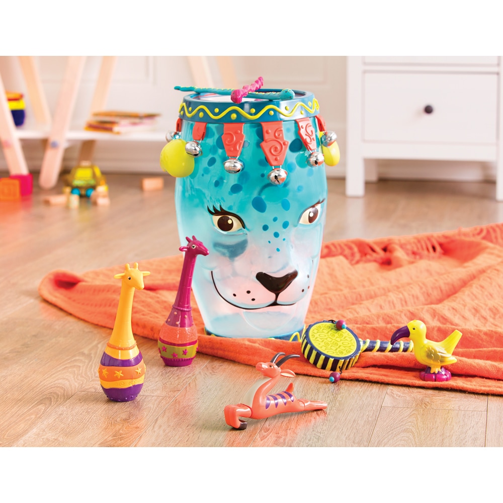 B.TOYS B. Jungle Drum - Trommel mit Instrumenten