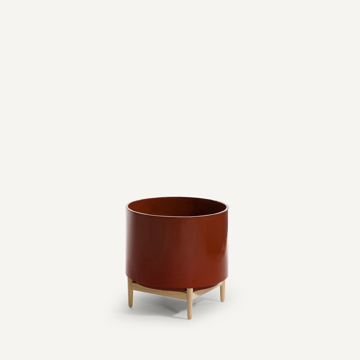 AM.PM<br>Vaso de flores com pé em seringueira, 45 cm de altura, Florian