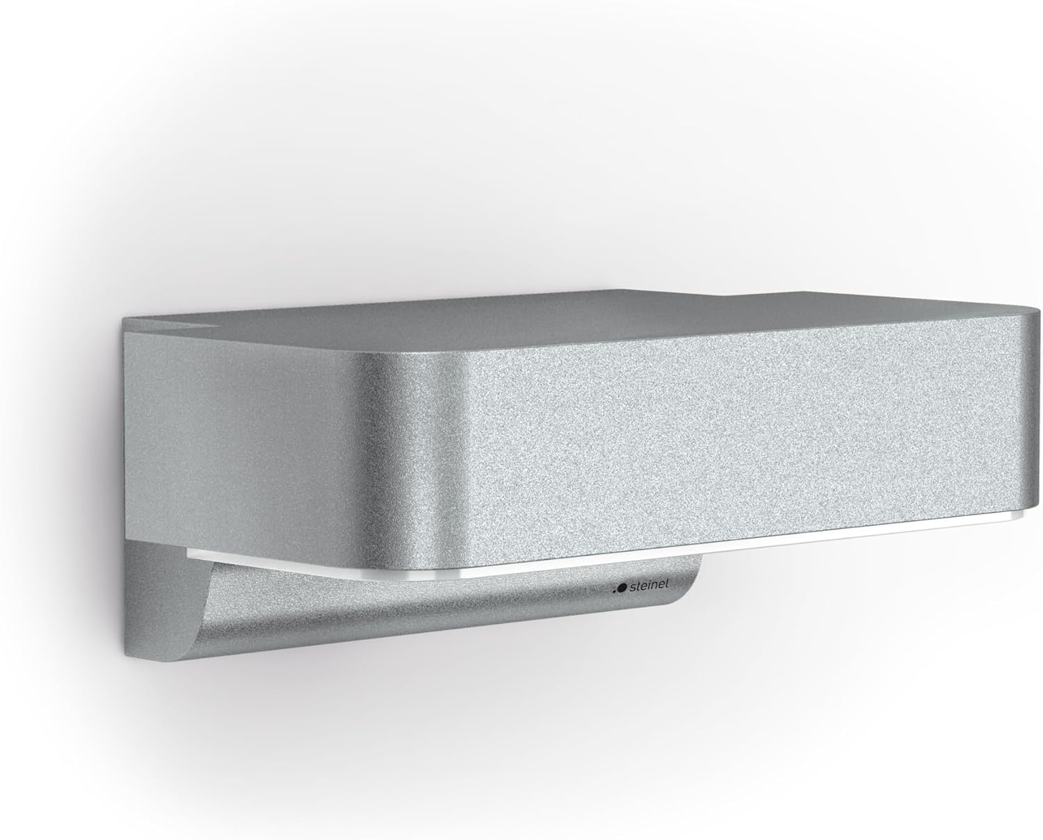 Steinel Außenleuchte L 800 SC Silber, 7.5 W, smartes LED Downlight, Bewegungsmelder, vernetzbar, per App bedienbar