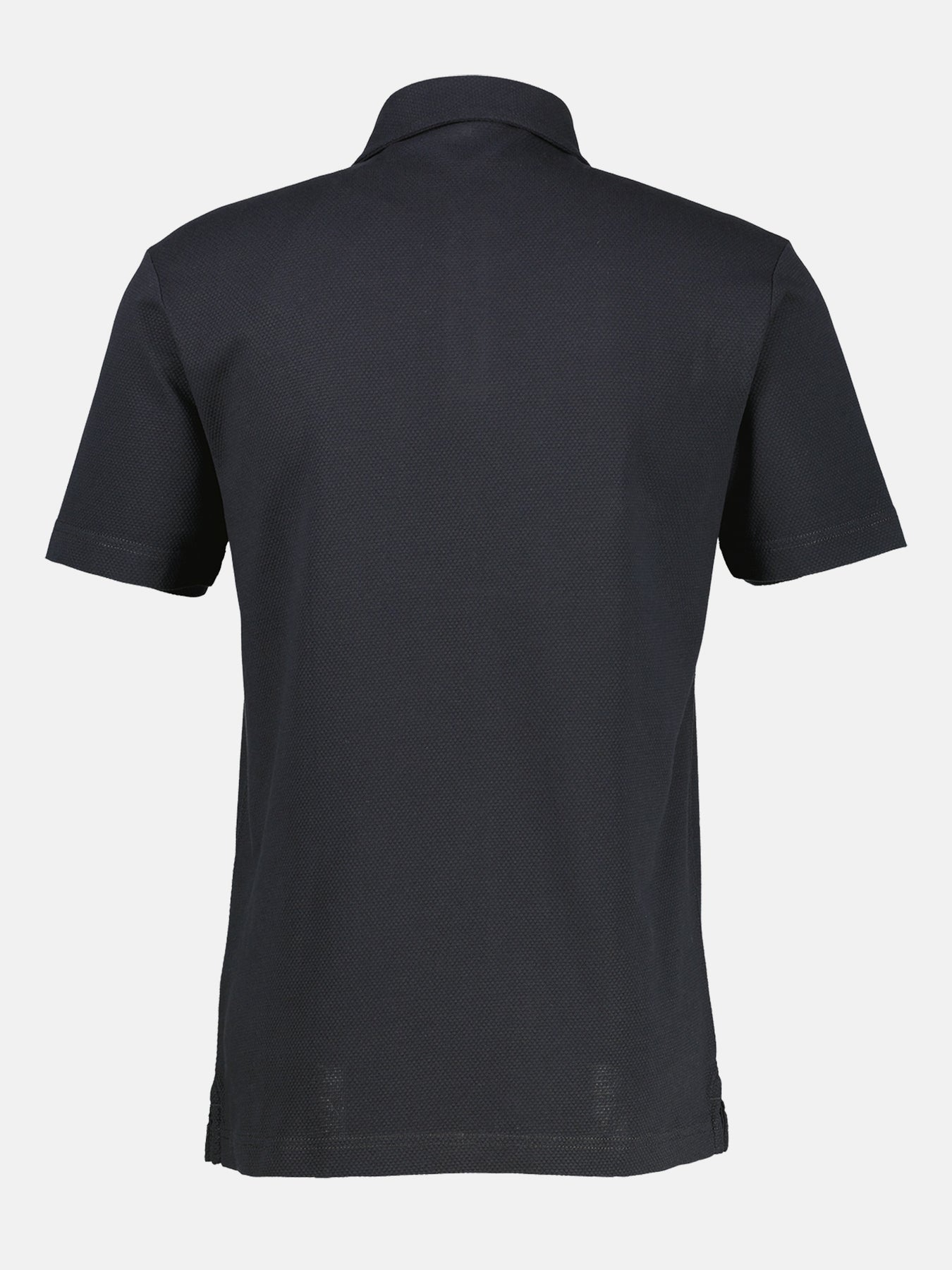 Basic Poloshirt mit Logostick, unifarben