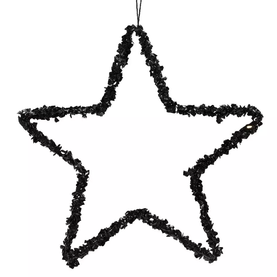 Etoile de Noël à suspendre (H15 cm) Gily Noir