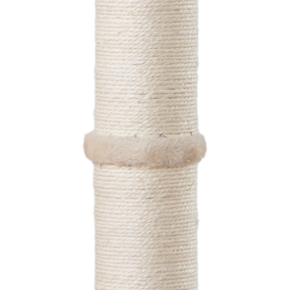 Home Deluxe - NEVA Krabpaal - Kleur: Beige, Afmetingen: 101 x 49 x 49 cm, Materiaal: Polyester, Sisal, Frame: MDF | Krabpaal voor katten