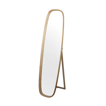 Spiegel met houten frame 40x160x4,8cm