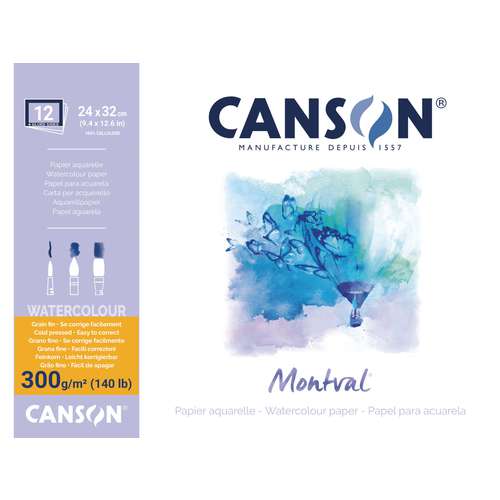 CANSON® Montval® Aquarellkarton, 300 g/qm Feinkorn