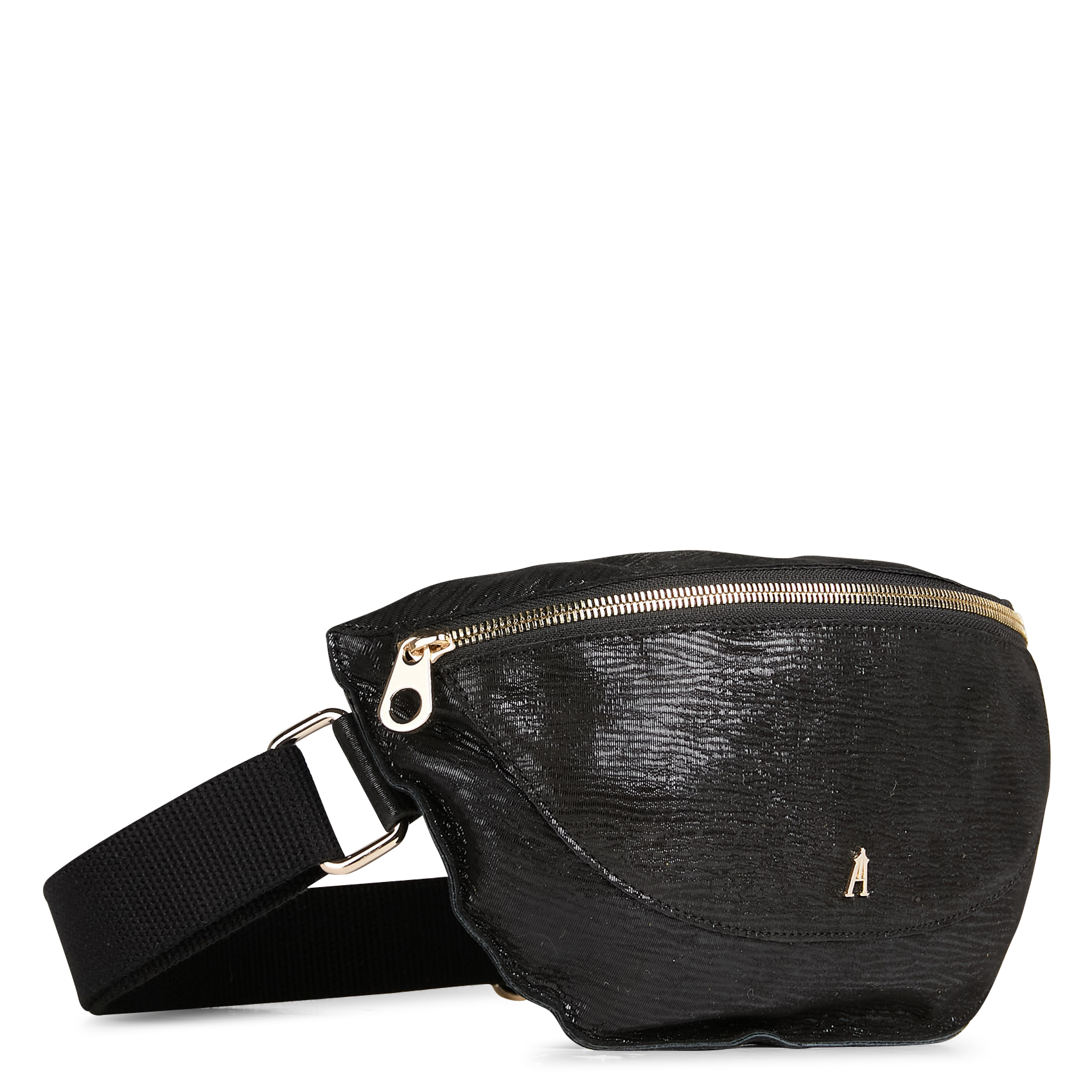 Smile - Sac banane en cuir | Noir